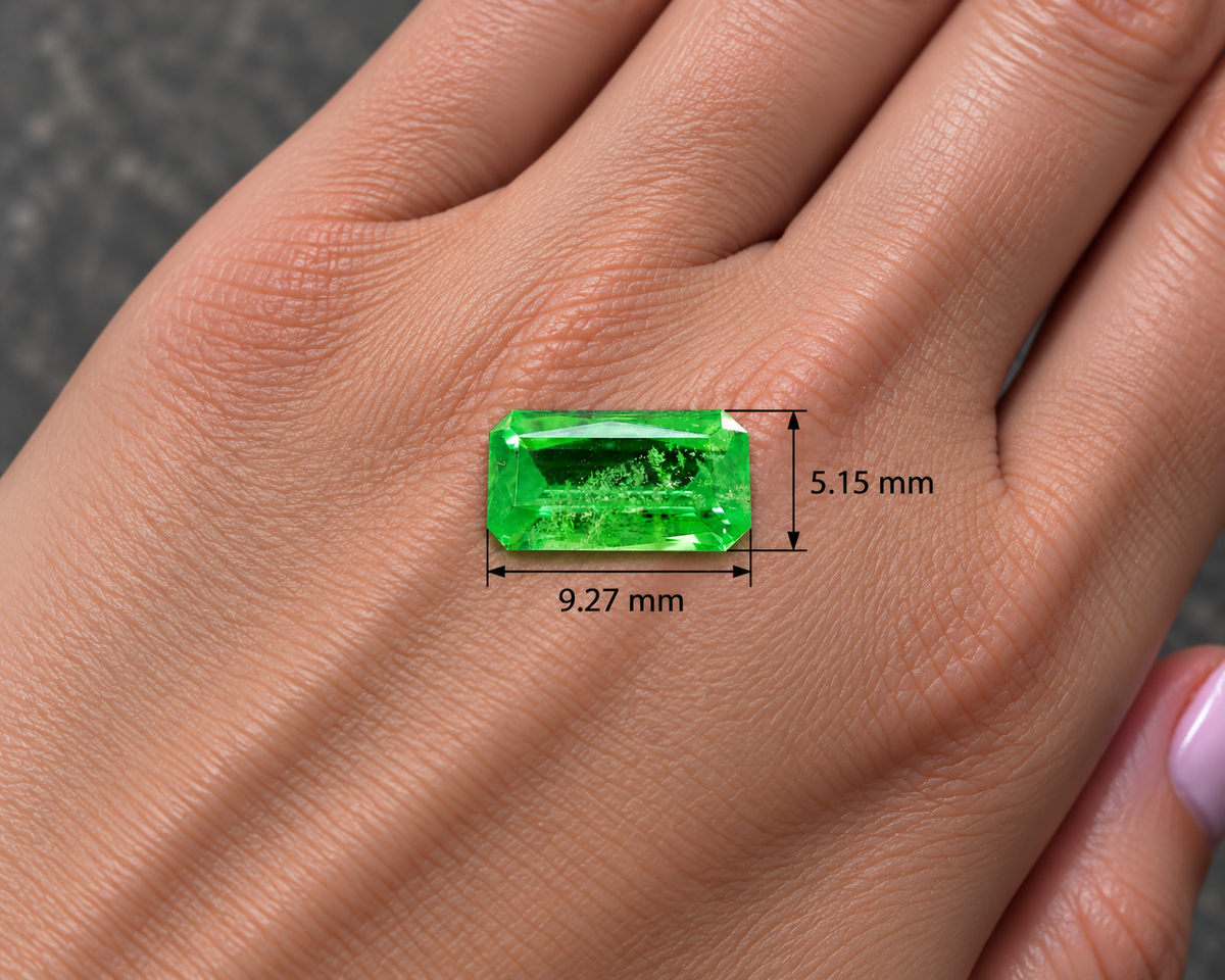 Tsavorite Naturale Ottagono 1.85ct – Gemma Rara Verde per Alta Gioielleria