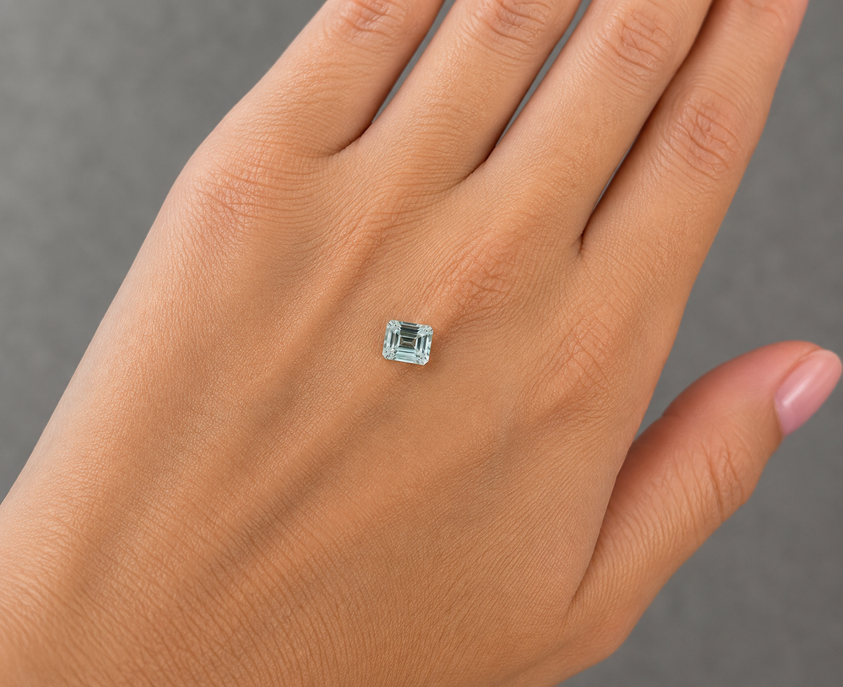 Acquamarina Naturale Ottagono 3.15ct – Pietra Preziosa per Gioielleria