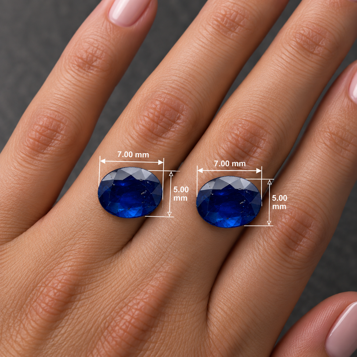 Zaffiro Blu Naturale Ovali 2.05ct – Pietra Preziosa per Alta Gioielleria
