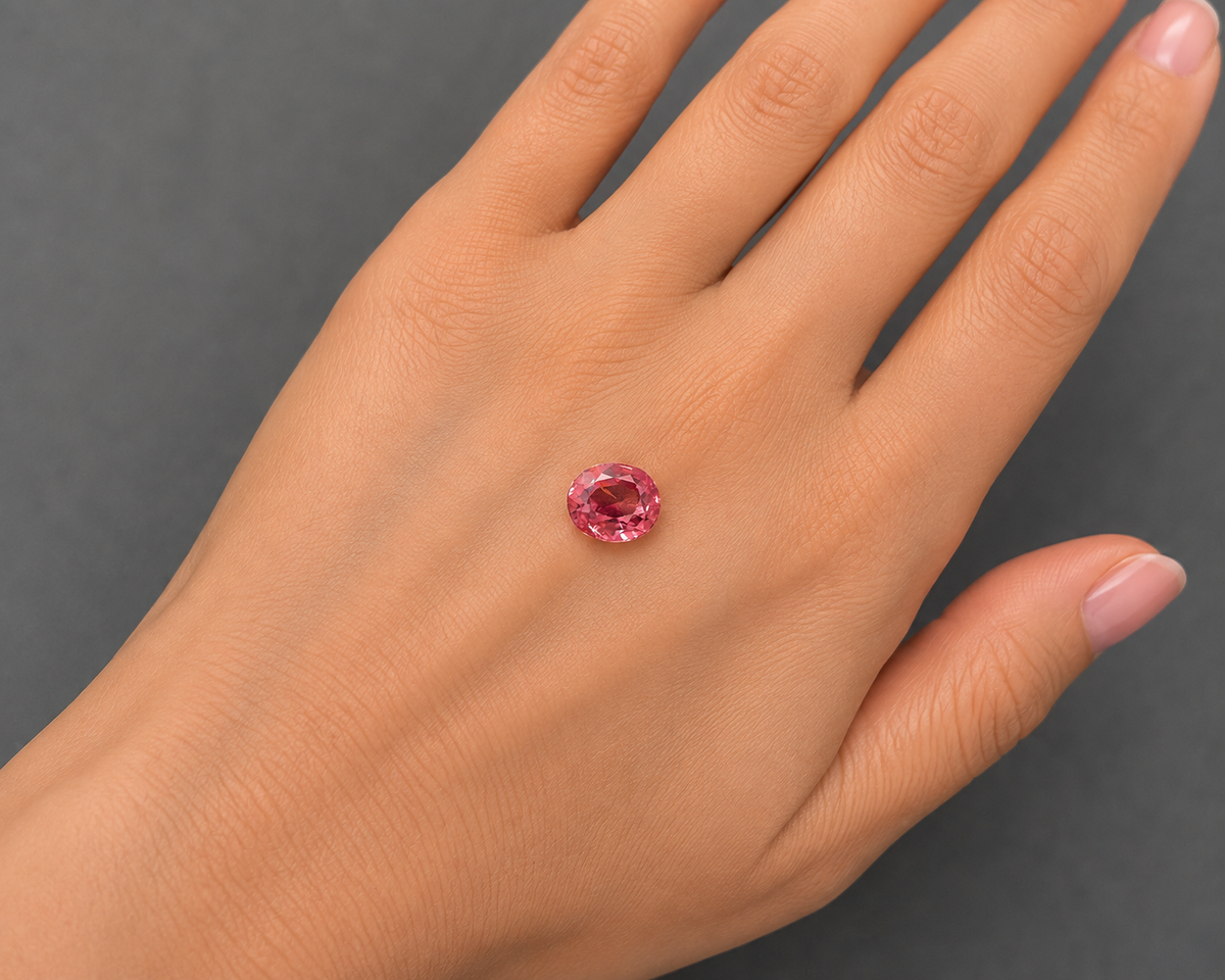 Tormalina Sunset Ovale 2.00ct – Pietra Preziosa per Gioielleria