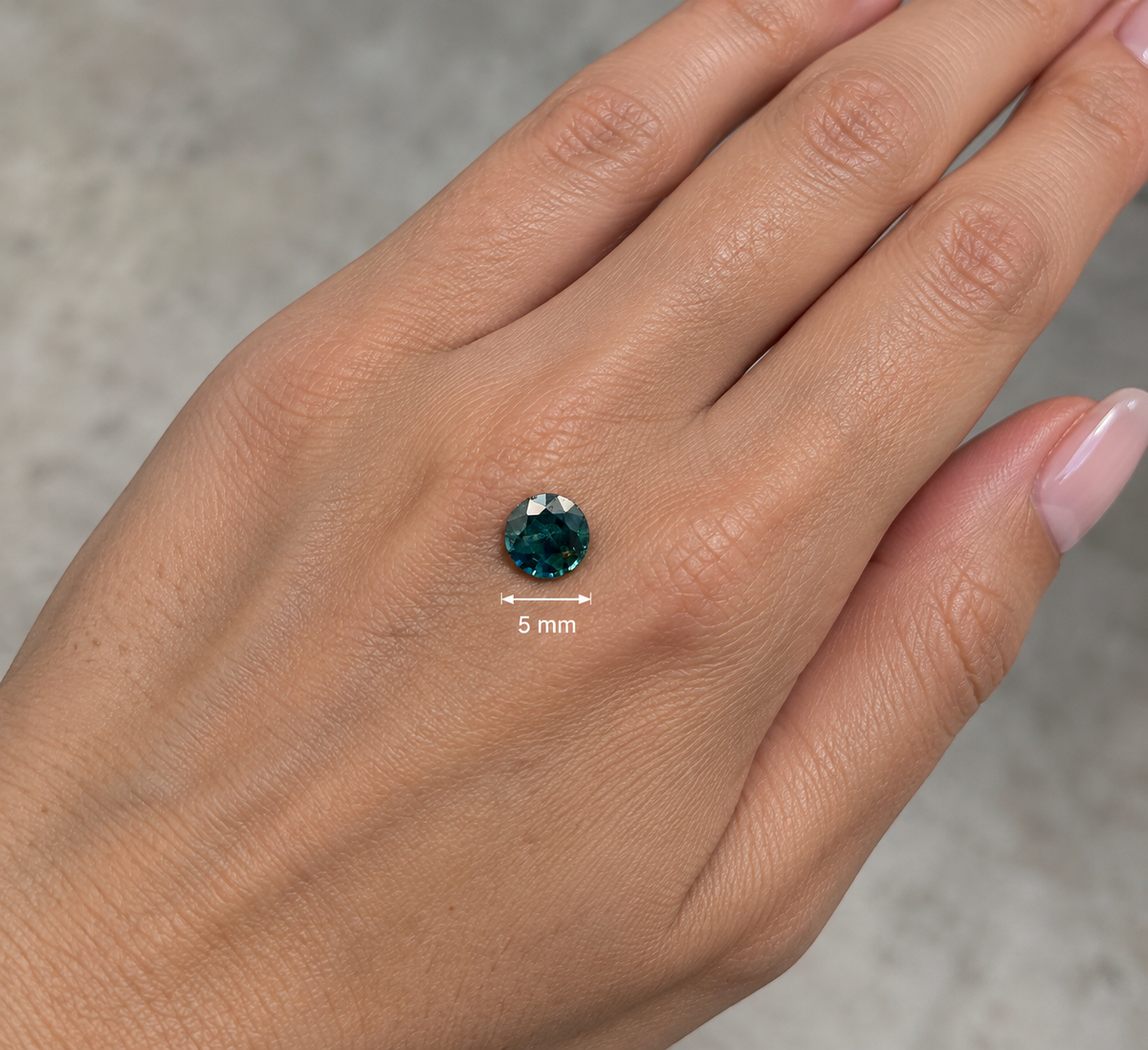 Zaffiro Australiano Naturale Tondo 0.80ct – Pietra Preziosa per Alta Gioielleria