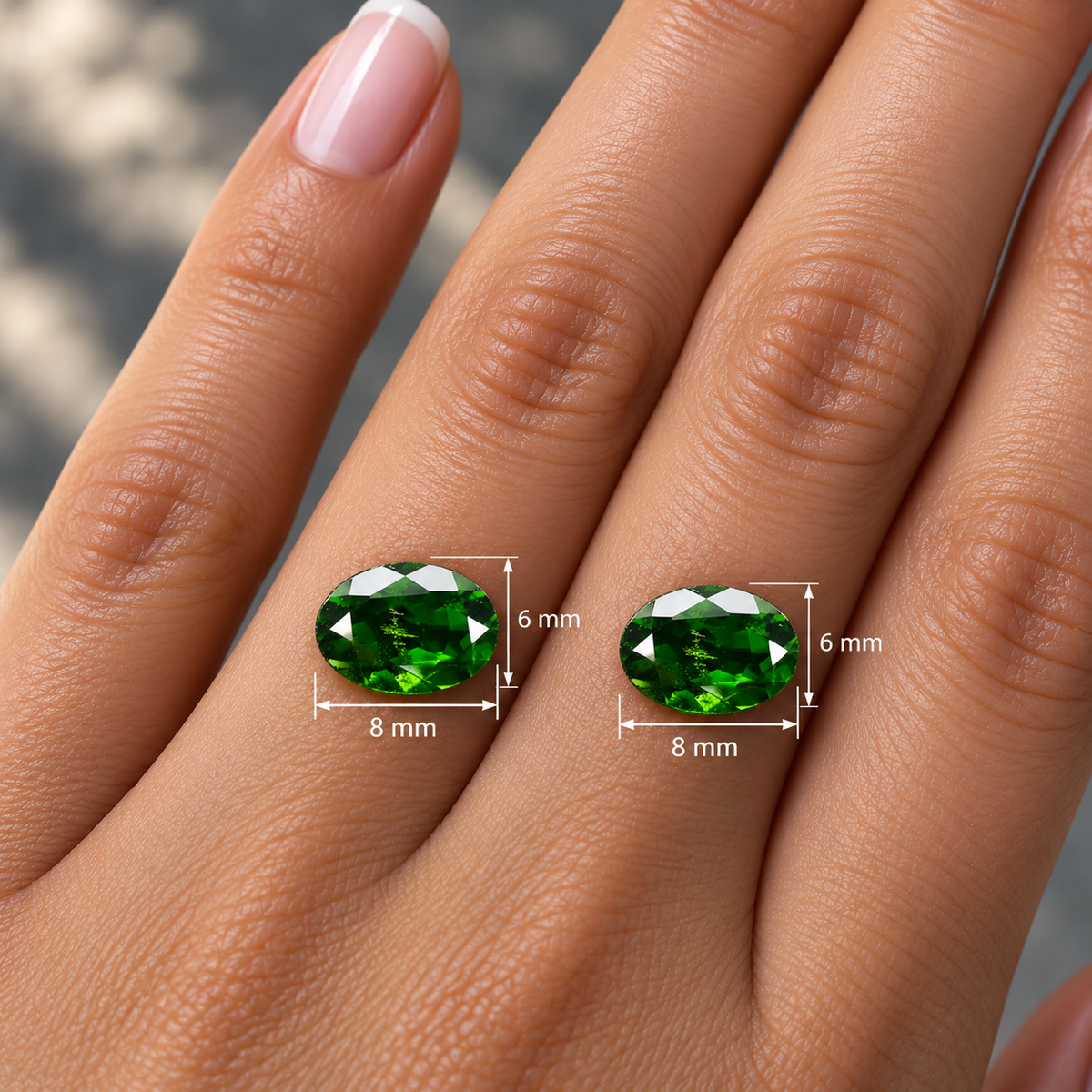Cromodiopside Naturale Ovali 2.75ct – Gemma Verde Siberiana per Gioielleria