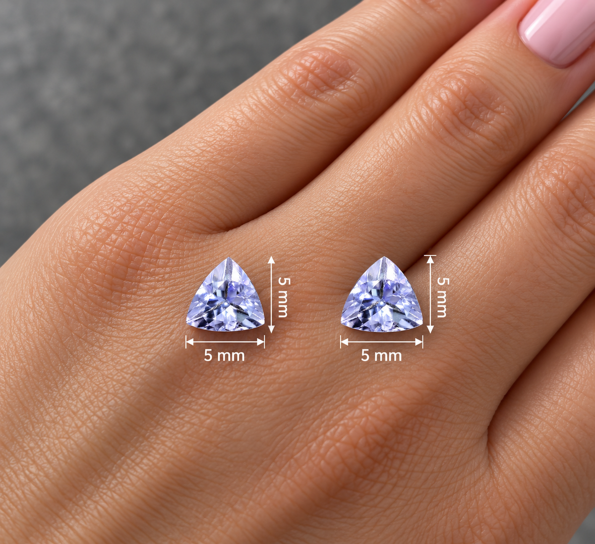 Tanzanite Naturale Unheat Trillion 1.10ct – Gemma Non Trattata per Gioielleria