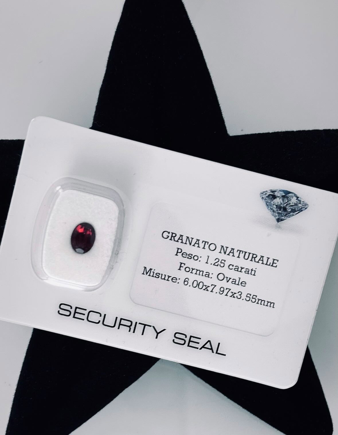 Granato Naturale in Blister 1.25ct – Idea Regalo per Ogni Occasione Speciale