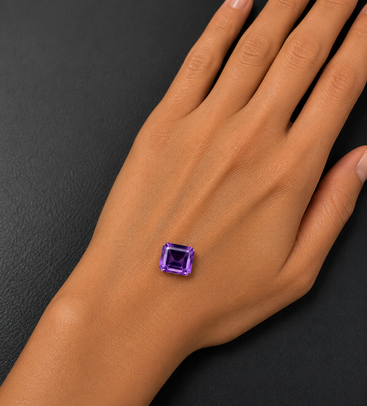 Ametista Naturale Ottagono 5.65ct – Pietra Preziosa Viola per Gioielleria