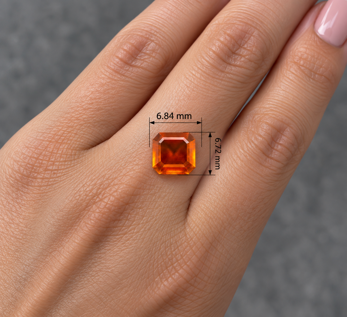 Spessartite Naturale Ottagono 1.90ct – Granato Arancio per Alta Gioielleria
