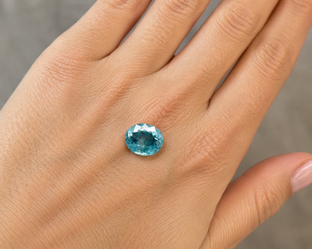 Acquamarina Naturale Ovale 5.00ct – Pietra Preziosa Alta Gioielleria