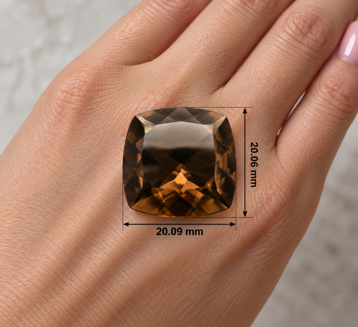 SMOKY QUARTZ 🤎 CT 23.25