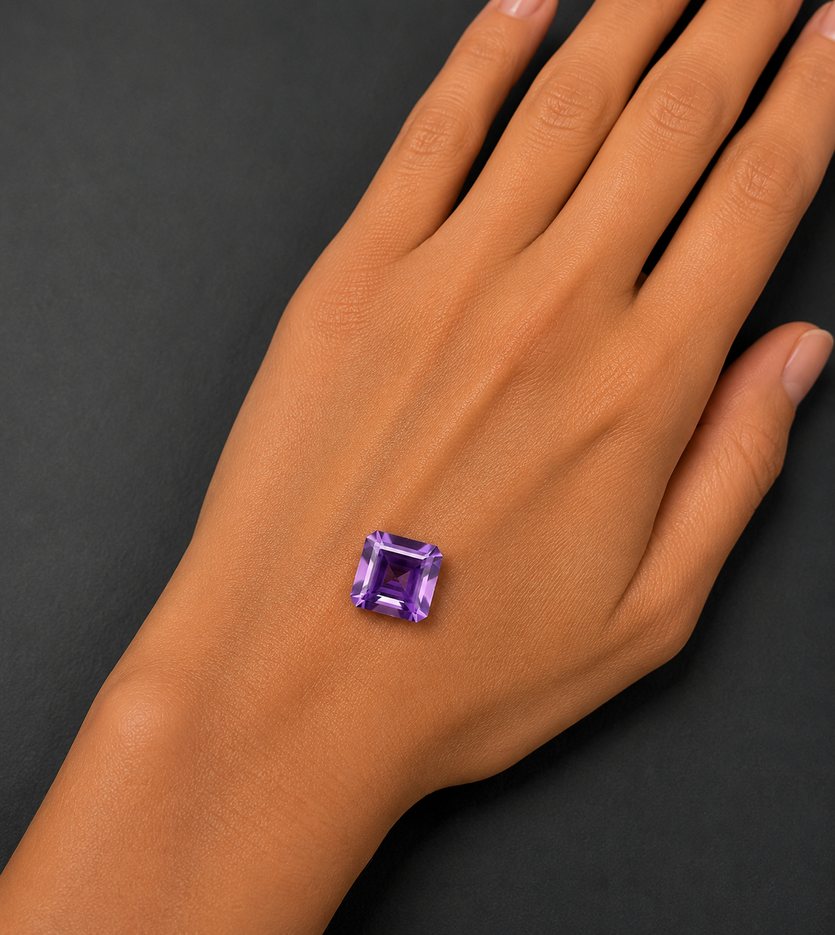 Ametista Naturale Ottagono 10.65ct – Pietra Preziosa Viola per Alta Gioielleria