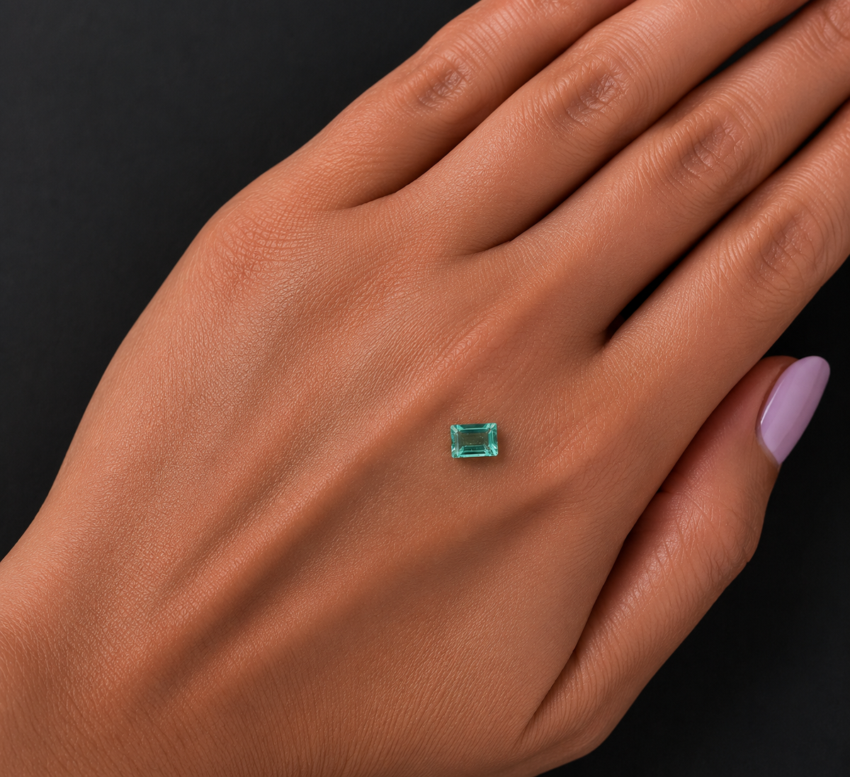 Tormalina Seafoam Baguette 0.65ct – Pietra Preziosa per Gioielleria