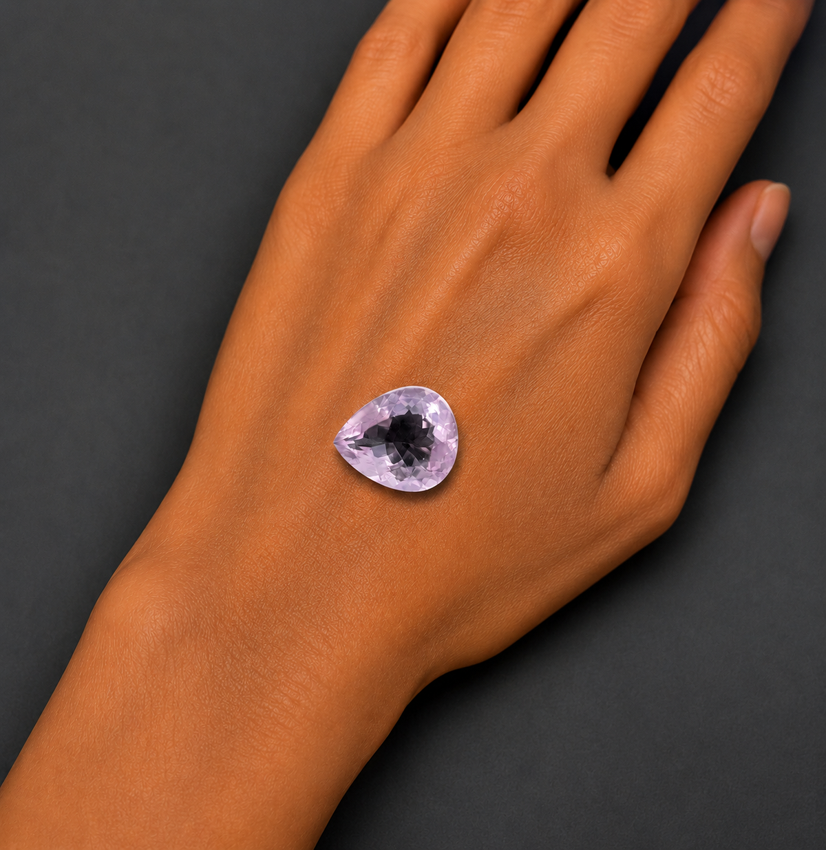 Ametista Rosa Naturale Goccia 7.85ct – Pietra Preziosa per Gioielleria