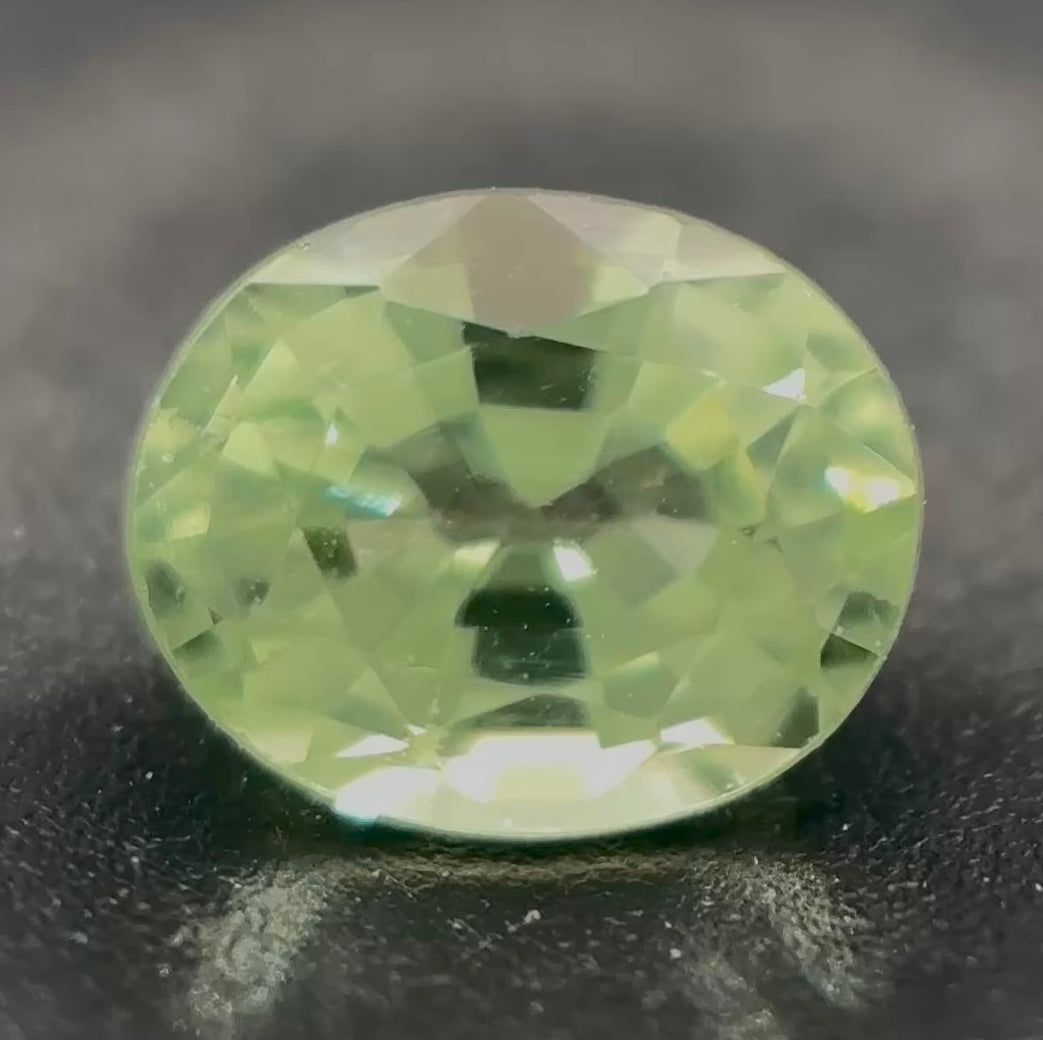 Zaffiro Verde Naturale Ovale 0.30ct – Pietra Preziosa per Alta Gioielleria