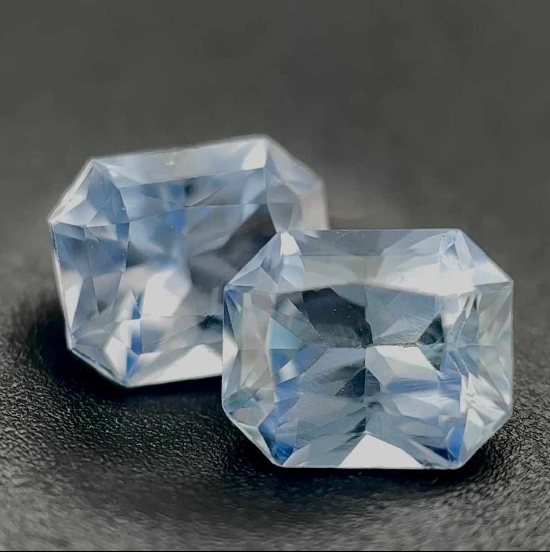 Zaffiro Ceylon Naturale Non Trattato Ottagoni 1.70ct – Pietra Preziosa per Alta Gioielleria
