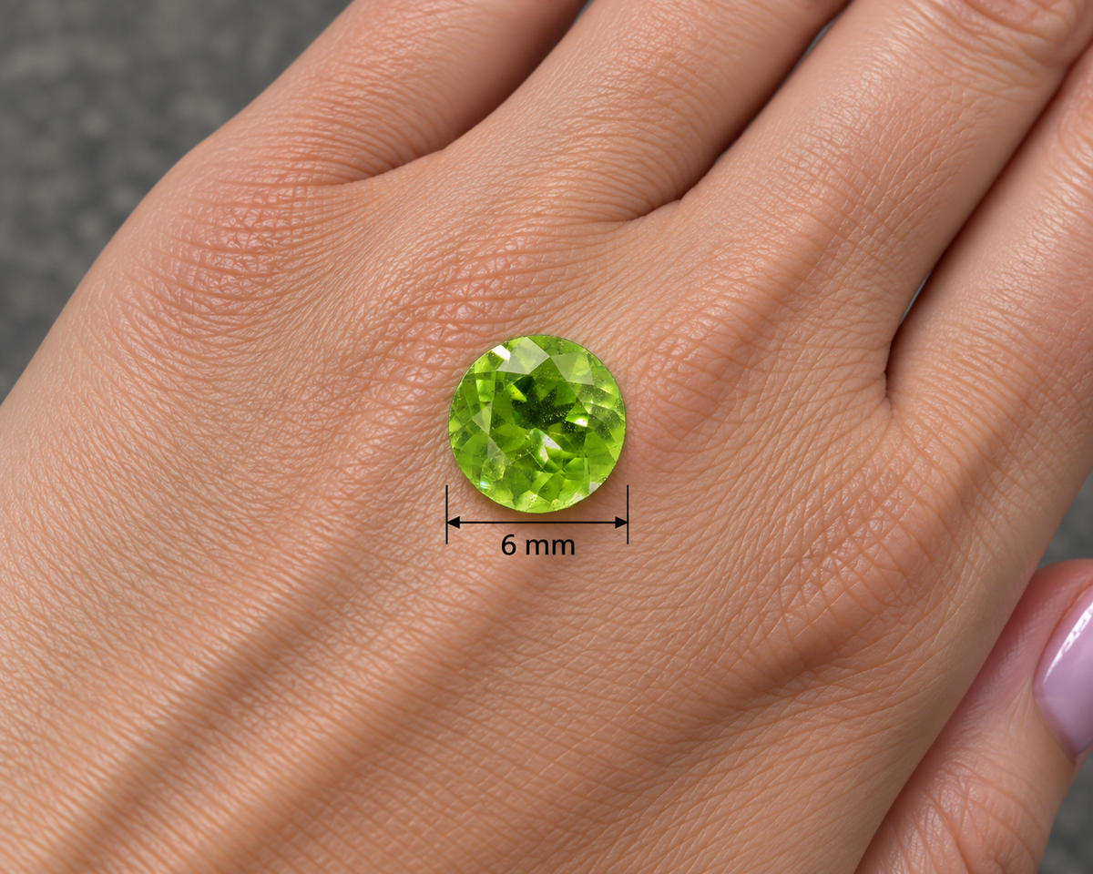 Tsavorite Naturale Tondo 0.90ct – Gemma Rara Verde per Gioielleria