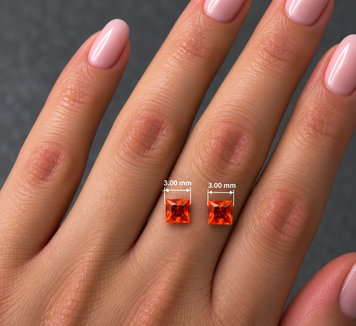 ORANGE SAPPHIRE 🧡 CT 0.40
