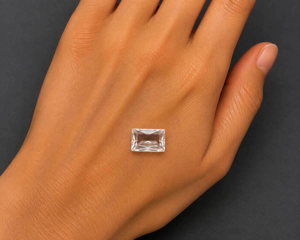 Quarzo Ialino Naturale Baguette 13.20ct – Pietra Semipreziosa per Gioielleria