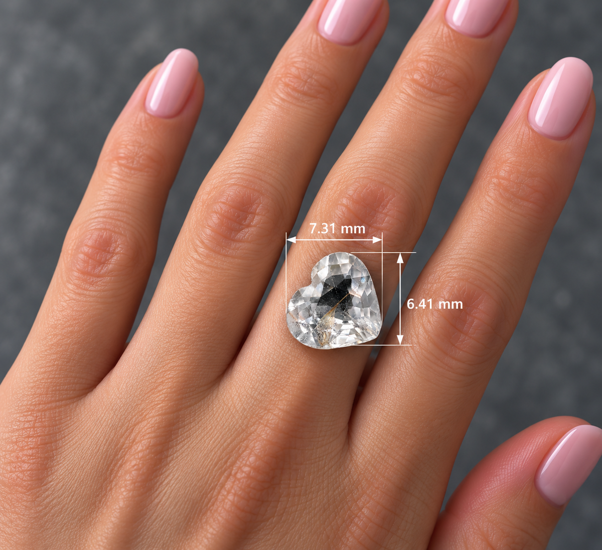 Zaffiro Ice Naturale Cuore 1.25ct – Pietra Preziosa per Alta Gioielleria