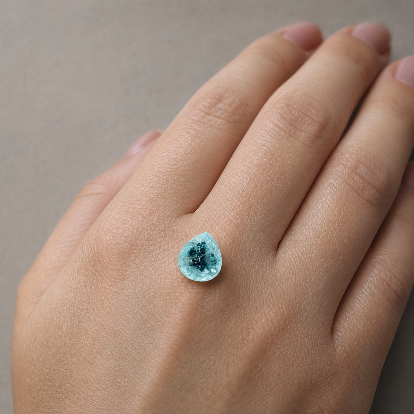 Acquamarina Naturale Goccia 3.65ct – Pietra Preziosa per Gioielleria
