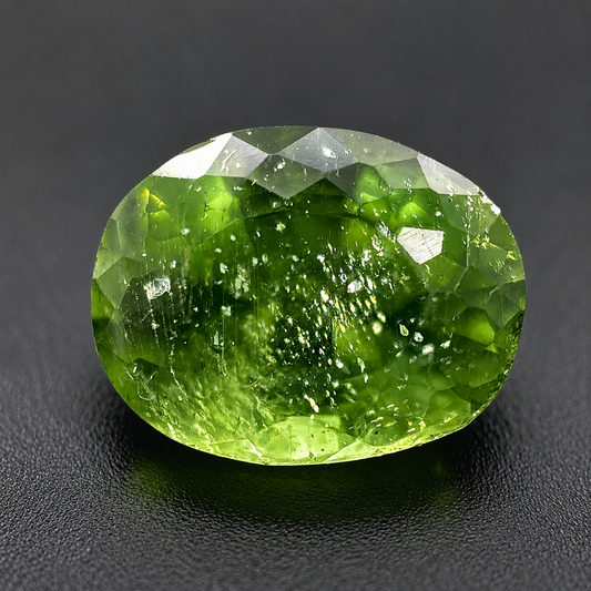 Apatite Naturale Ovale 3.30ct – Pietra Preziosa Verde per Gioielleria