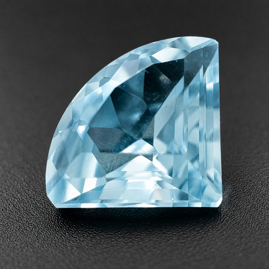 Topazio Sky Naturale Ventaglio 4.30ct – Pietra Preziosa Azzurra per Gioielleria