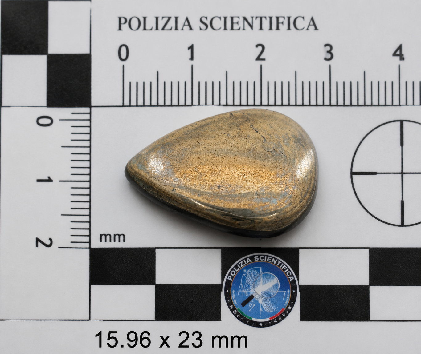 Ematite Naturale Goccia Cabochon 24.15ct – Pietra Semipreziosa per Gioielleria