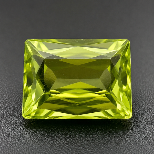 Peridot Naturale Baguette 3.40ct – Pietra Preziosa Verde per Gioielleria
