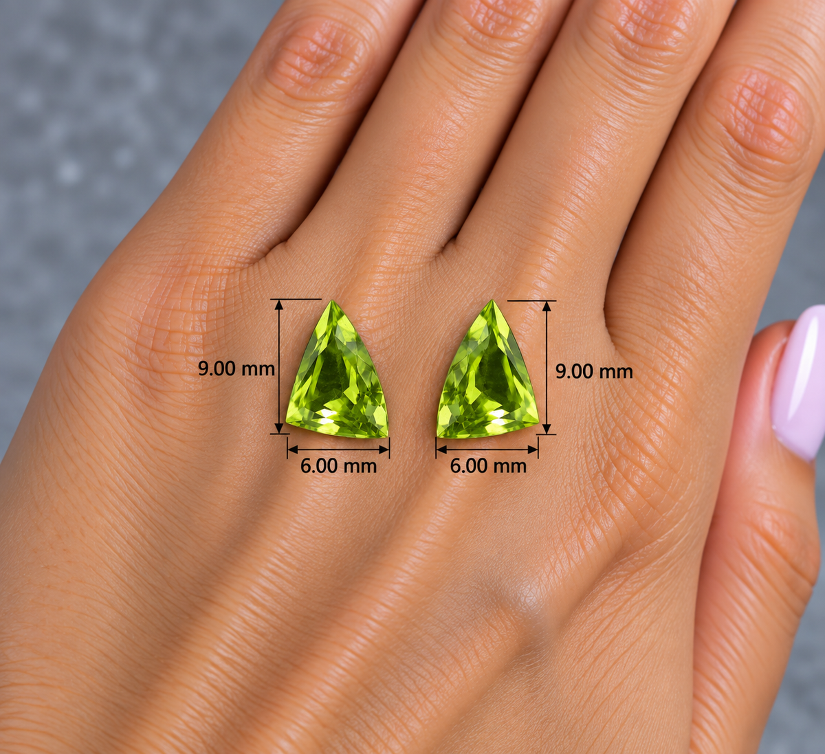 Peridot Naturale Ventagli 2.15ct – Pietra Preziosa Verde per Gioielleria