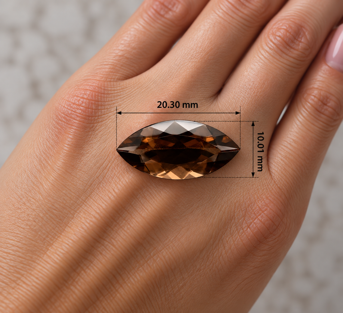 SMOKY QUARTZ 🤎 CT 7.10