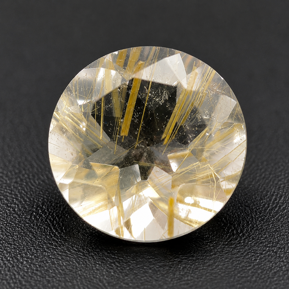Quarzo Rutilato Naturale Tondo 1.60ct – Pietra Semipreziosa per Gioielleria