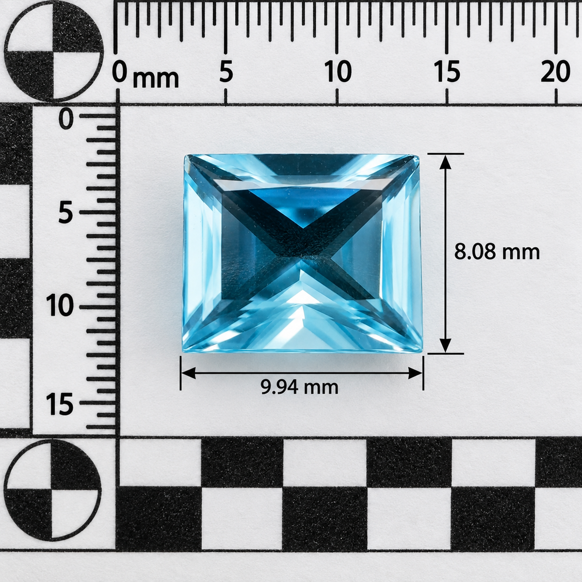Topazio Sky Naturale Baguette 3.80ct – Pietra Preziosa Azzurra per Gioielleria