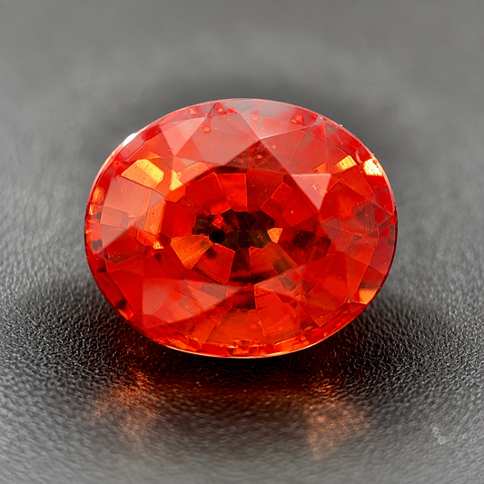 Zaffiro Orange Naturale Ovale 1.05ct – Pietra Preziosa per Alta Gioielleria