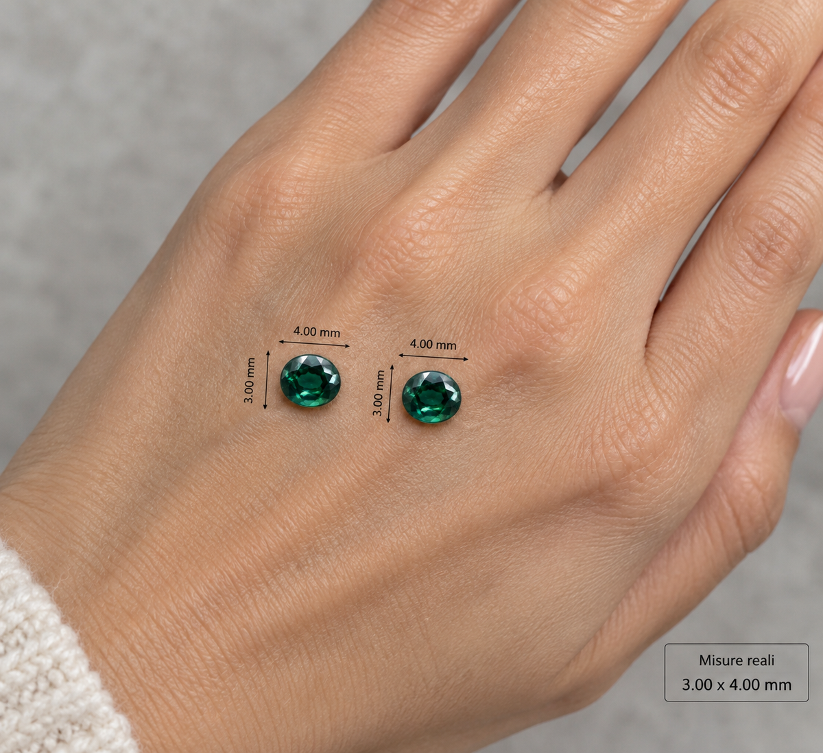 Zaffiro Verde Naturale Ovali 0.80ct – Pietra Preziosa per Alta Gioielleria