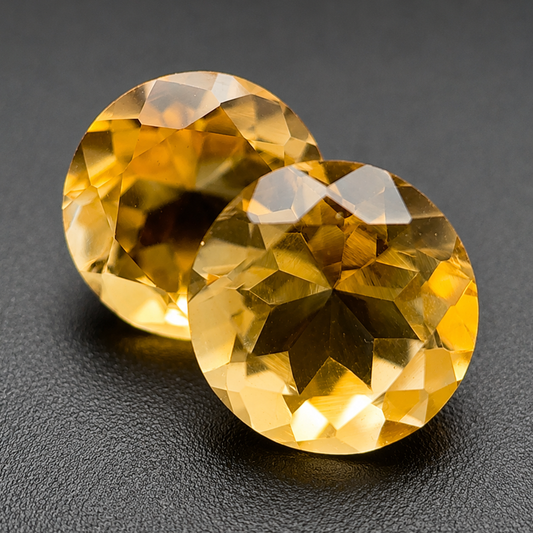 Citrino Naturale Tondi 3.70ct – Pietra Preziosa Gialla per Gioielleria