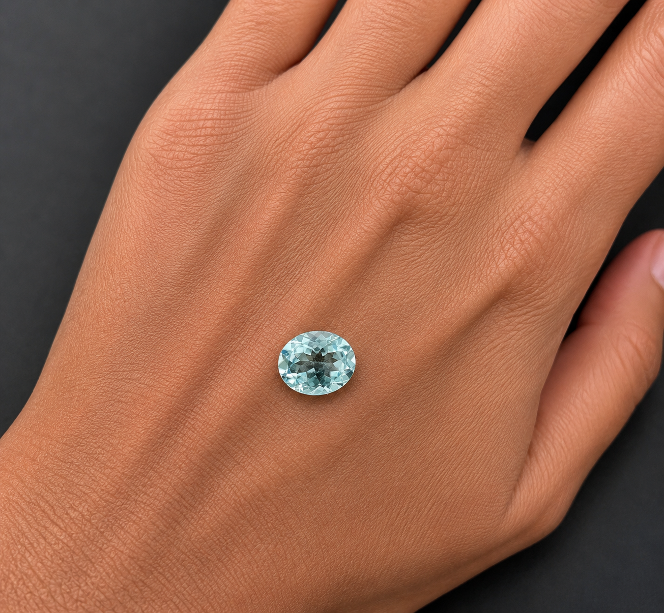 Acquamarina Naturale Ovale 1.45ct – Pietra Preziosa per Gioielleria