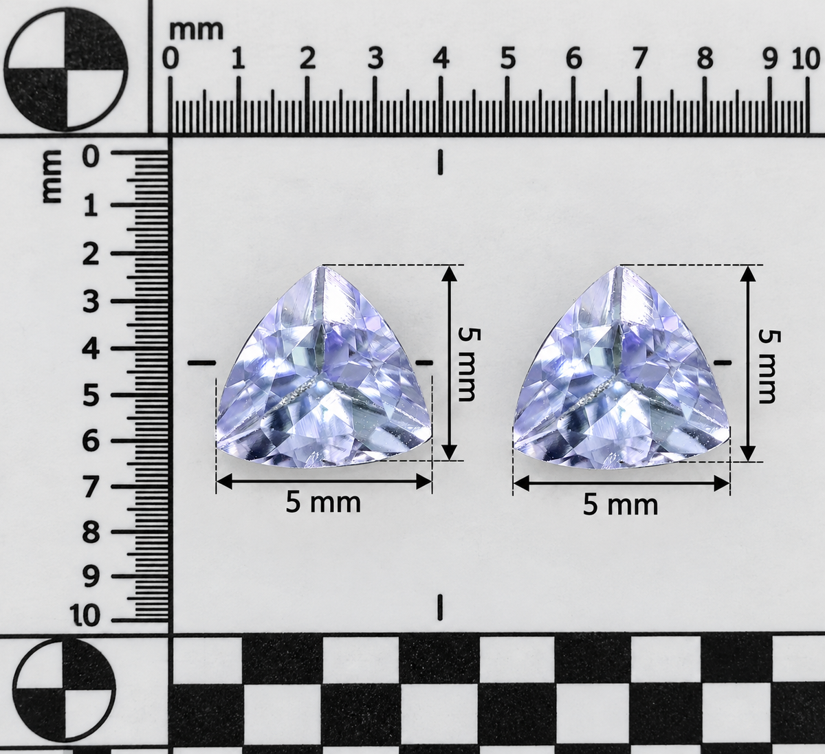 Tanzanite Naturale Unheat Trillion 1.10ct – Gemma Non Trattata per Gioielleria