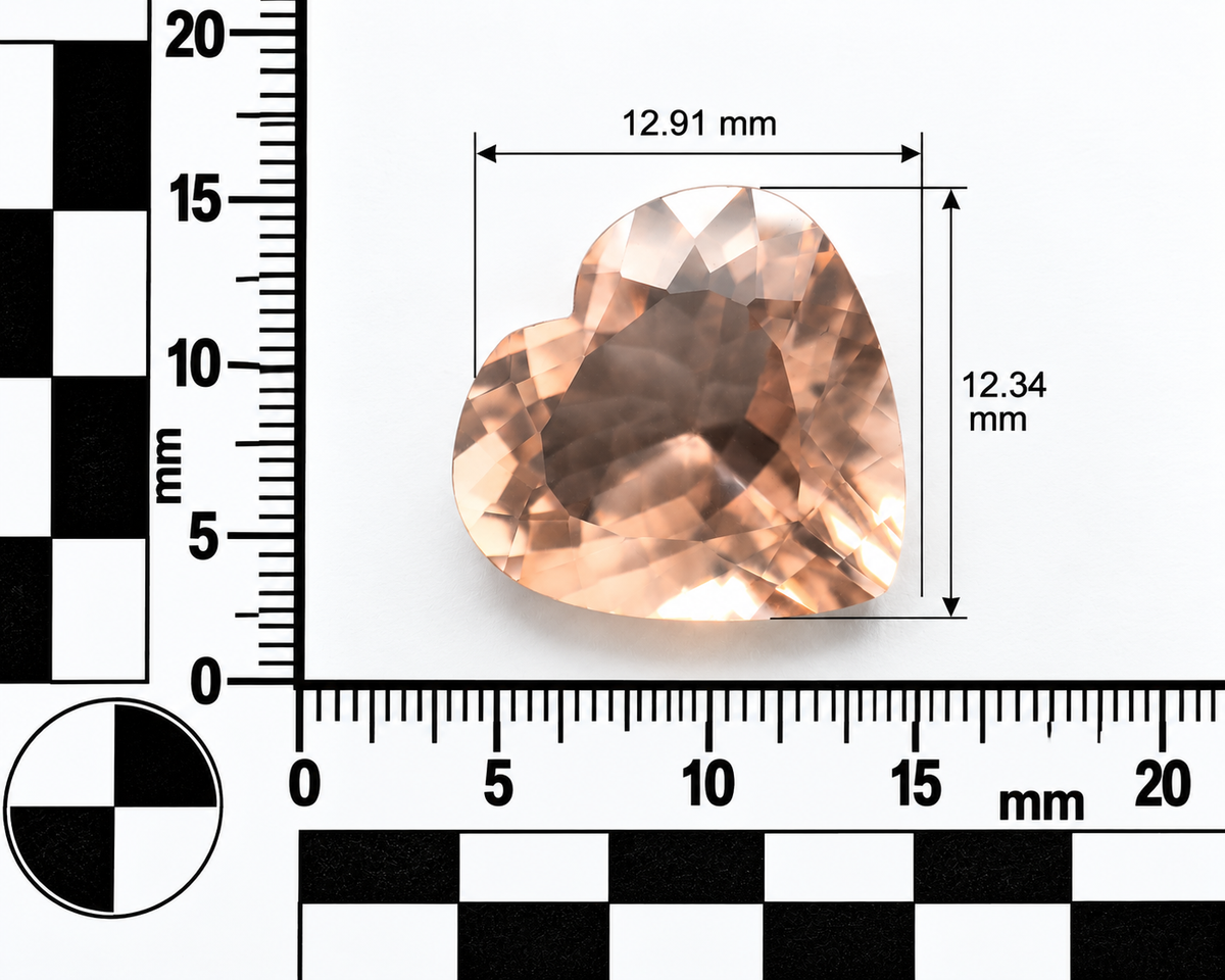 Morganite Naturale Cuore 5.30ct – Pietra Preziosa Rosa per Alta Gioielleria
