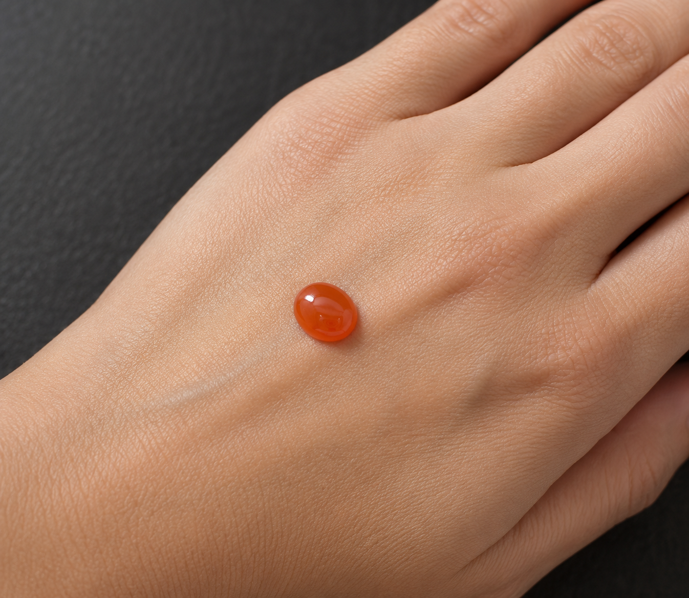 Corniola Naturale Ovale Cabochon 4.70ct – Pietra Semipreziosa per Gioielleria