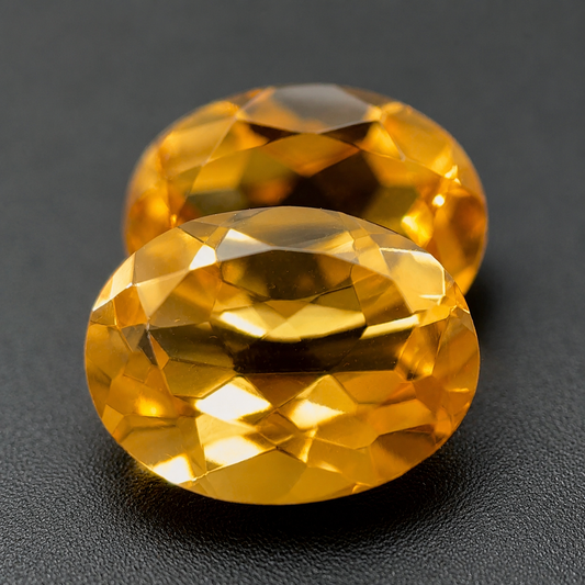 Citrino Naturale Ovali 3.40ct – Pietra Preziosa Gialla per Gioielleria