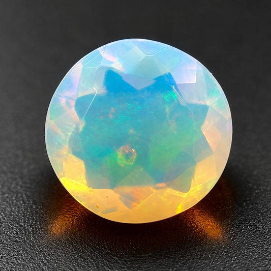 Opale Naturale Tondo 1.55ct – Gemma con Gioco di Colori per Gioielleria