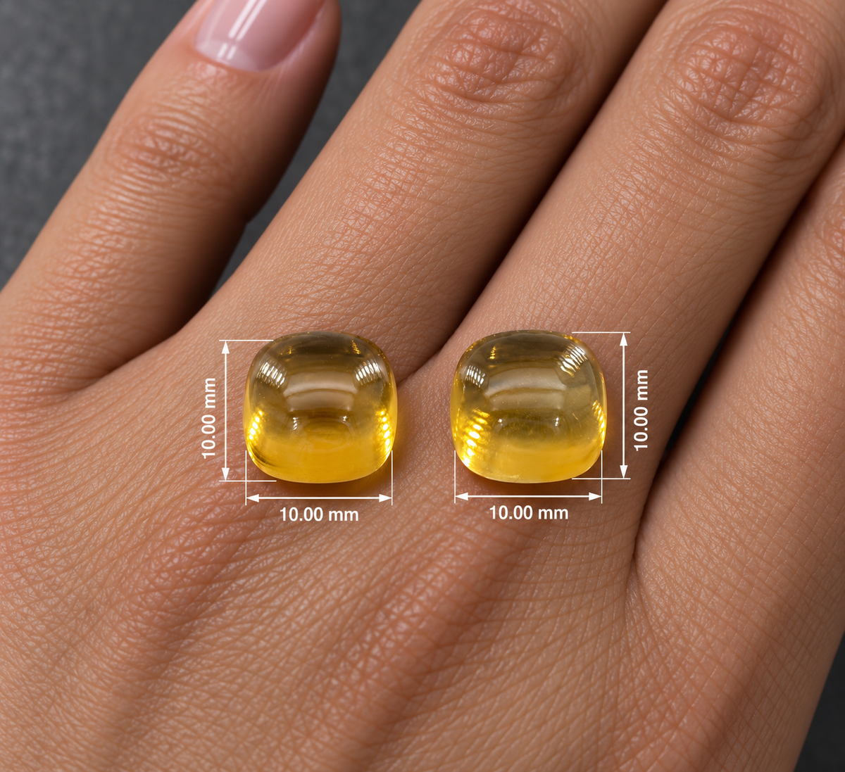 Citrino Naturale Tondi 3.70ct – Pietra Preziosa Gialla per Gioielleria