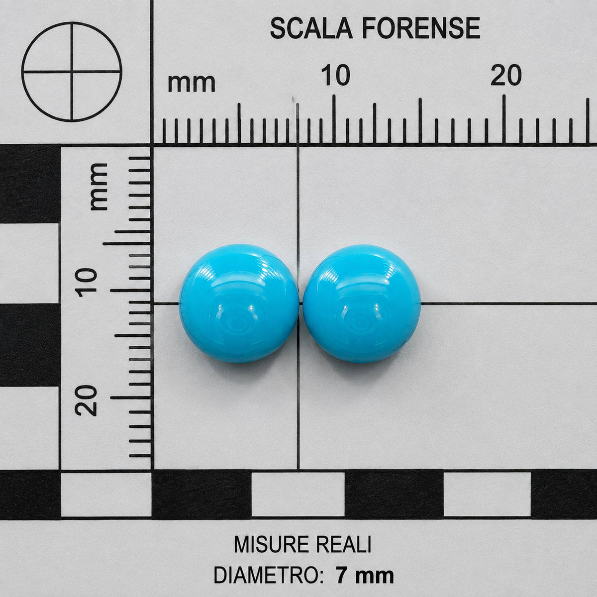 Turchese Naturale Tondi Cabochon 1.85ct – Pietra Semipreziosa per Gioielleria