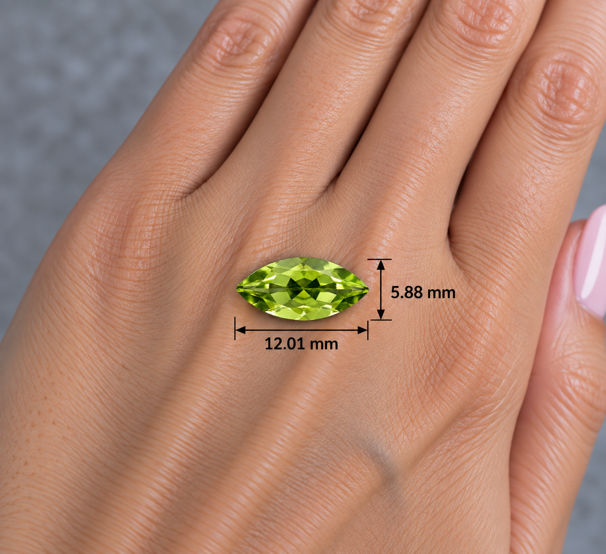 Peridot Naturale Marquise 1.80ct – Pietra Preziosa Verde per Gioielleria