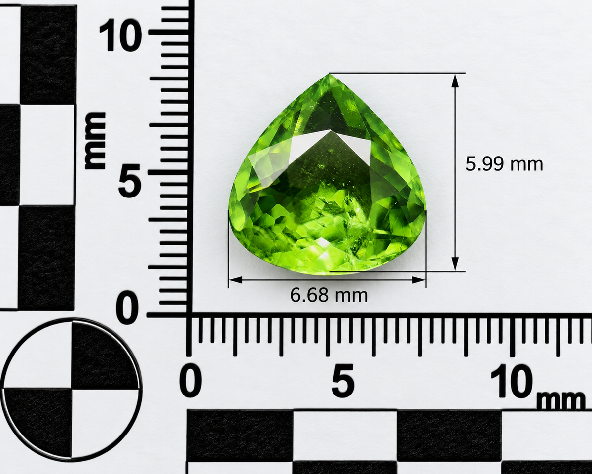 Tsavorite Naturale Goccia 0.90ct – Gemma Rara Verde per Gioielleria