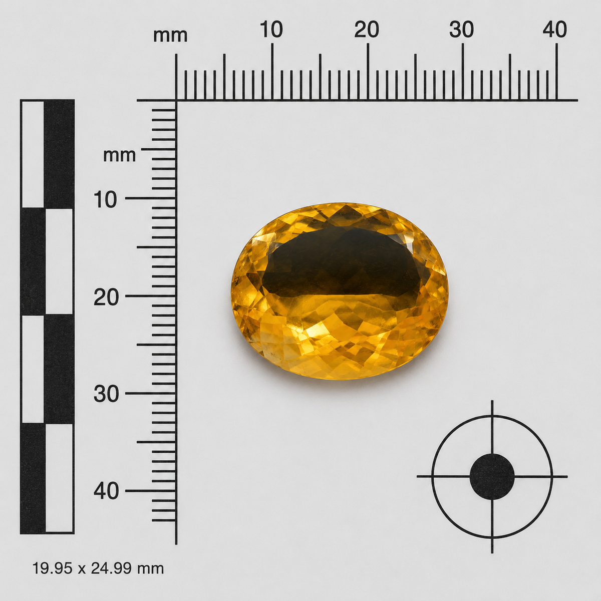 Citrino Naturale Ovale 28.85ct – Pietra Preziosa Gialla per Alta Gioielleria