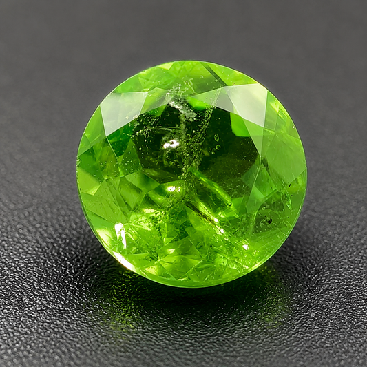 Tsavorite Naturale Tondo 0.90ct – Gemma Rara Verde per Gioielleria
