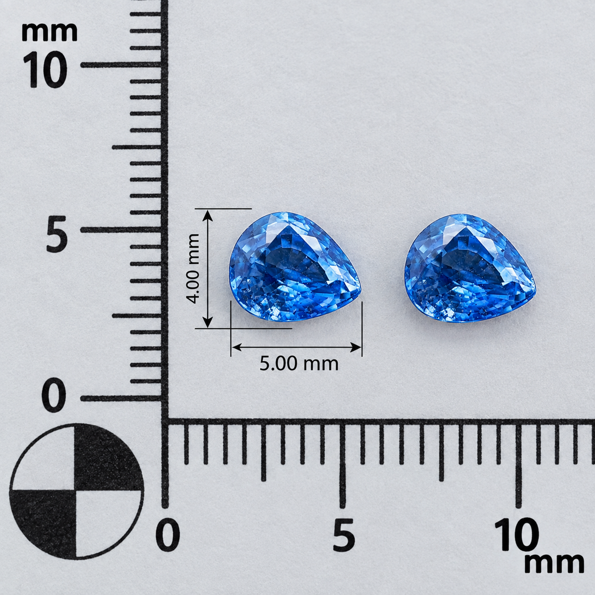 Zaffiro Blu Naturale Gocce 1.25ct – Pietra Preziosa per Alta Gioielleria