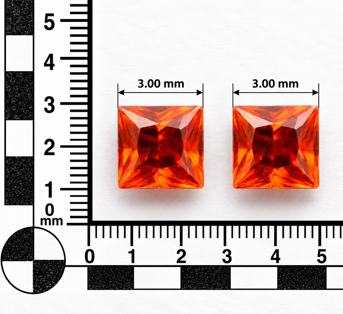 ORANGE SAPPHIRE 🧡 CT 0.40