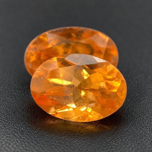 Spessartite Naturale Ovali 1.45ct – Granato Arancio per Alta Gioielleria