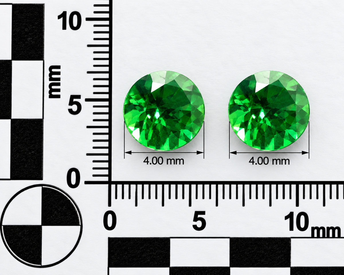Tsavorite Naturale Tondi 0.55ct – Gemma Rara Verde per Gioielleria