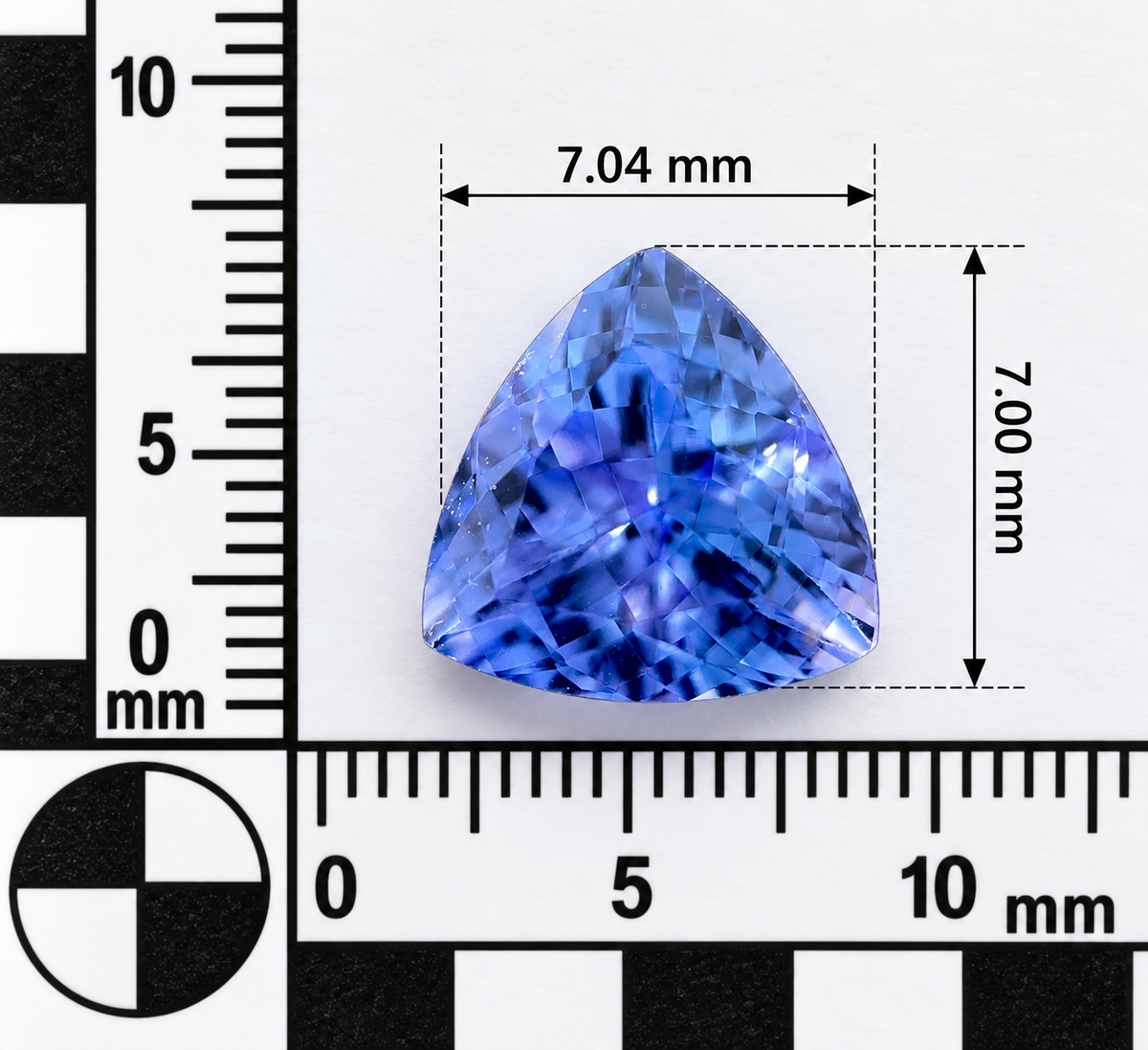 Tanzanite Naturale Trillion 1.70ct – Gemma Rara Viola per Gioielleria